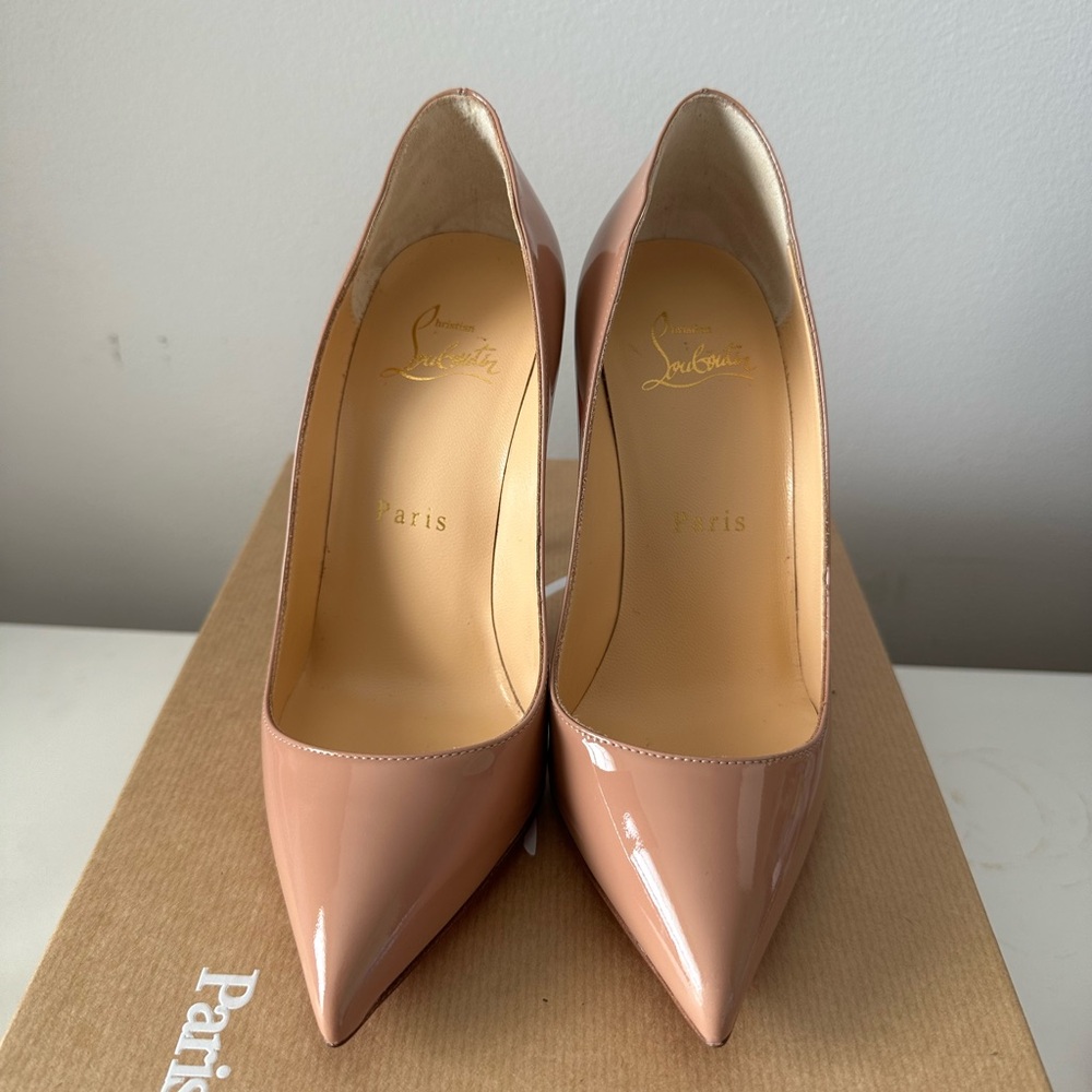 Christian Louboutin Tan Stiletto Heels